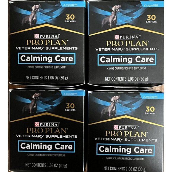 Lot of 4 Boxes Purina Pro Plan Calming Care For Dogs 120 Sachets Total - Picture 1 of 6